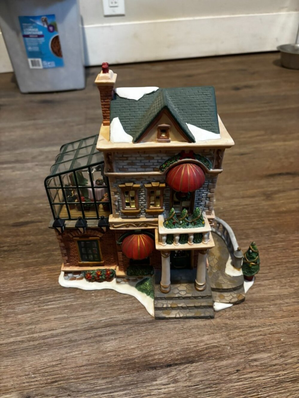 Santas Workbench Christmas village light up house The Terrace Tea Room